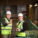 New of head of operations at Belfast Distillery Company will oversee the building of the new distillery and visitor centre at Crumlin Road gaol. Pictured Graeme Millar and John Kelly, CEO of Belfast Distillery Company