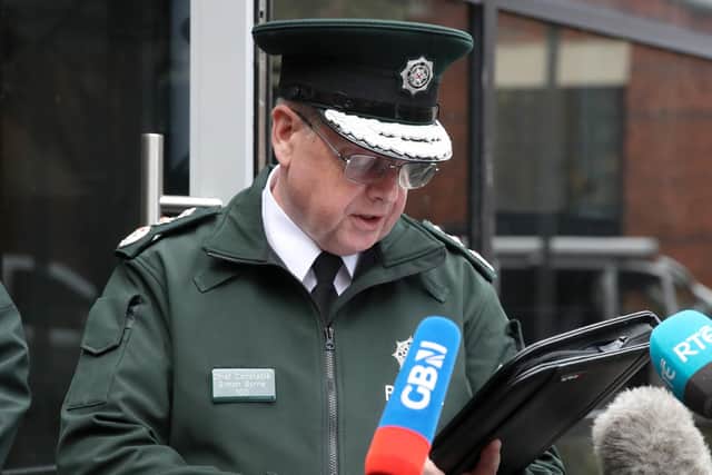Chief Constable Simon Byrne has said he is considering appealing the Judicial Review. Photo by Declan Roughan / Press Eye.