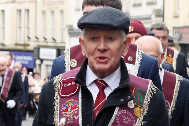 James Rolston Chaplin of Castlederg Branch of Apprentice Boys of Derry in Enniskillen parade