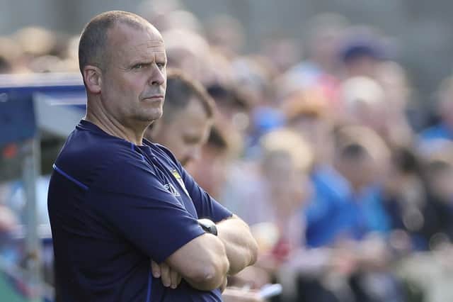 Rodney McAree and his Dungannon Swifts squad make the journey to Carrick Rangers this evening