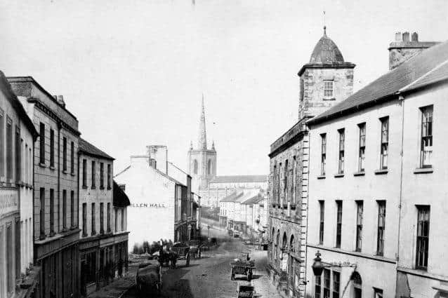 St Macartin’s Cathedral (centre of photo), Enniskillen, c1873. Picture: The Roamer/News Letter archives