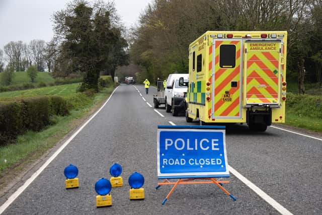 Tullyvar Road in Aughnacloy is closed in both directions due to a serious road traffic collision