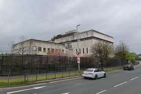 The BT telephone exchange in Enniskillen. The company has announced that it plans to close a call centre in the town with the loss of up to 300 jobs.Photo: Googlemaps