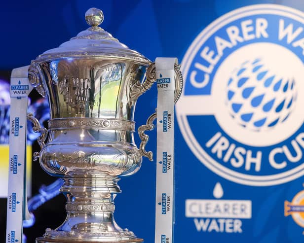 The Clearer Water Irish Cup. (Photo by Jonathan Porter/PressEye)