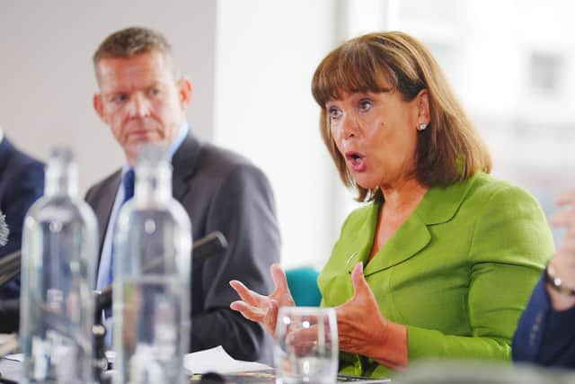 First Minister of Wales Rhun ap Iorwerth, Sinn Fein leader Mary Lou McDonald during a meeting at Voco St. David's Cardiff, to discuss the "pursuit of a different attitude" from the UK Government and the future of independence for their respective countries. Picture date: Monday September 14, 2026. PA Photo. Photo credit should read: Ben Birchall/PA Wire