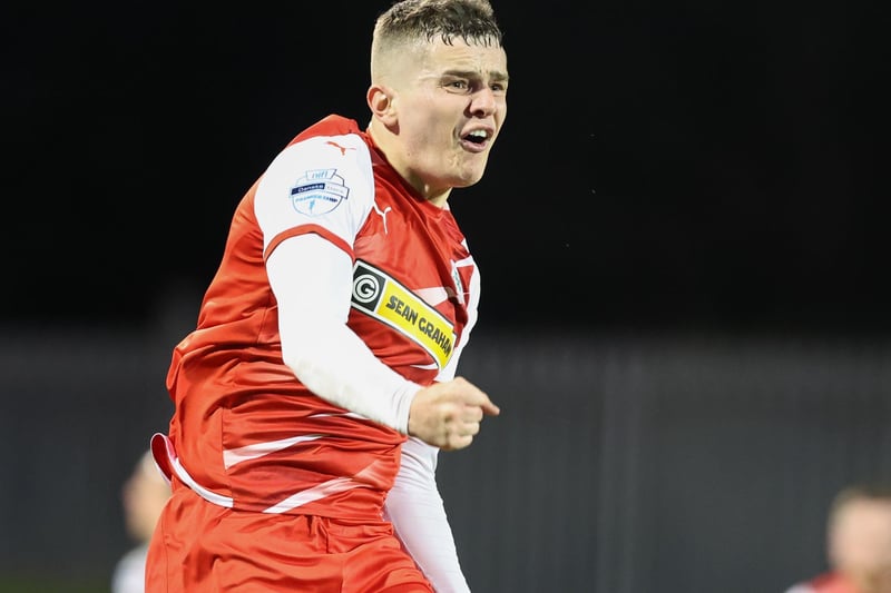 Ronan Hale enjoyed a superb first season at Cliftonville following his summer move from Larne. The 24-year-old scored 17 league goals and added another 10 to his tally in cup competitions. Transfermarkt value: €275,000