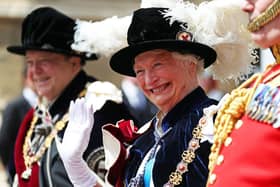 Dame Mary Peters during the annual Order of the Garter Service at St George's Chapel, Windsor Castle.
