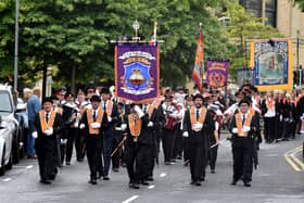 The Twelfth in Portadown last week. The Orange is a key part of culture but not to all unionist tastes, so they should not fall into the nationalist trap of implying that unionist concerns are primarily cultural rather than political so that cultural trinkets might suffice to lure them into an-all Ireland