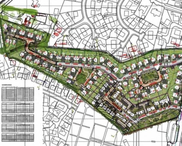 Planning Committee members approved the 126-dwelling development near Ballymoney’s Semicock Road (pic; CC&G/planning report)