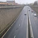 Traffic on the Westlink today was a fraction of what it would normally be, as fears ran high after serious disruption in east Belfast a couple of hours earlier.