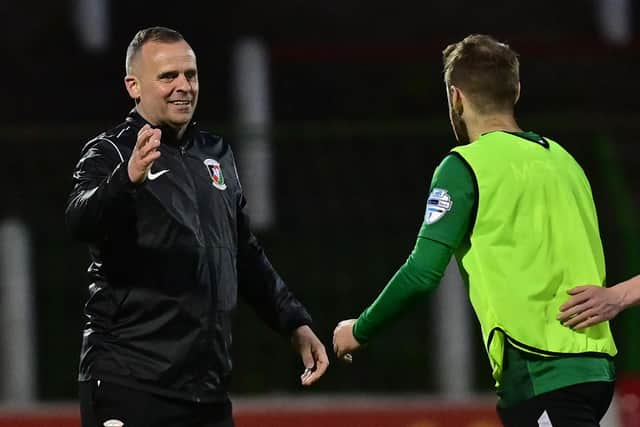 Rodney McAree has warned his Glentoran players of last year's European Play-Off defeat as they face Cliftonville this afternoon