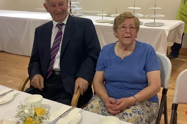 James and Margaret celebrating their anniversary 60 years on