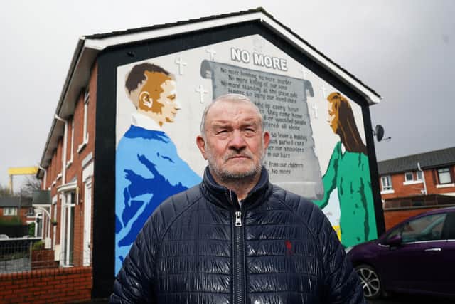 Former loyalist internee Jim Wilson from east Belfast, who was a member of the Red Hand Commando during the Troubles and was involved in dialogue with loyalist inmates inside the Maze prison in the lead up to the signing of the Good Friday Agreement in 1998. Mr Wilson said the accord has been rendered worthless due to the handling of the Brexit process and the creation of barriers between GB and NI.