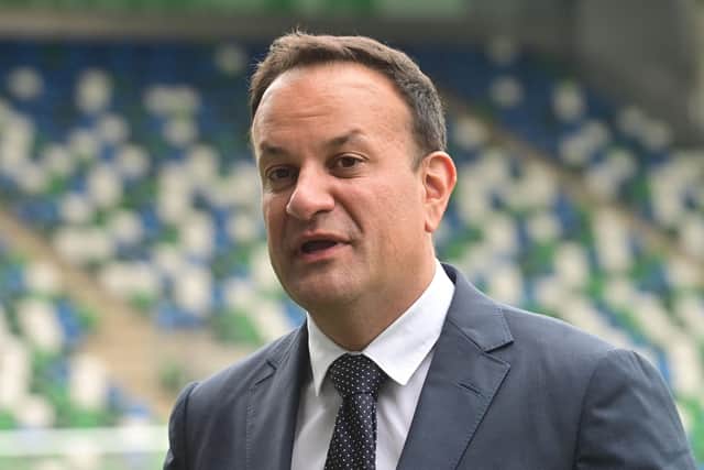 Leo Varadkar on a visit to Belfast in August 2023. Photo: Colm Lenaghan/Pacemaker