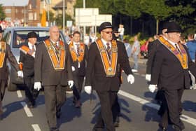 Ballymacarrett District lodge No 6 says the annual Somme Commemoration parade in east Belfast has been running since the 1920s.
Photo: Aidan O’Reilly Pacemaker Press
