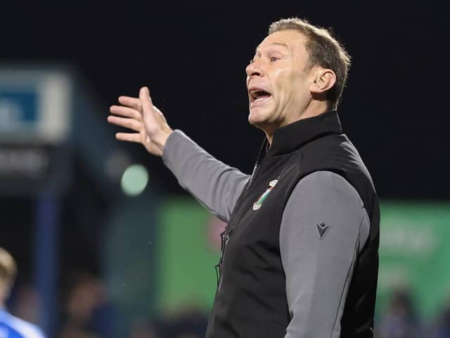 Duncan Ferguson made his Irish League debut as Glentoran manager on Friday against Coleraine. (Photo by Desmond Loughery/Pacemaker Press)
