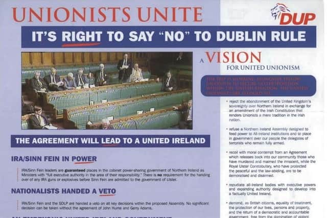 DUP literature from 1998