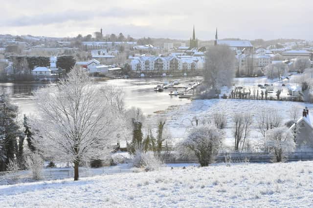 A light covering of snow in Enniskillen.

Picture by Andrew Paton/PressEye