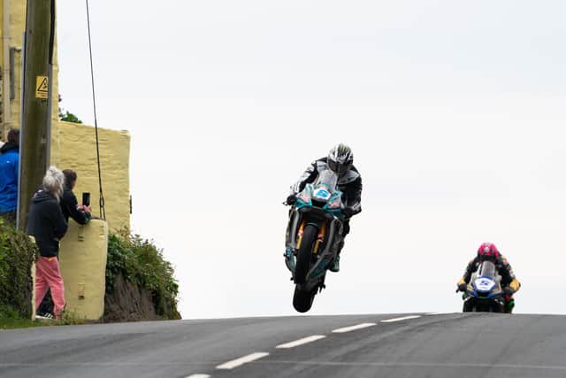 Northern Ireland's Michael Dunlop won both Supersport races at the 2022 Isle of Man TT to move onto 21 victories.