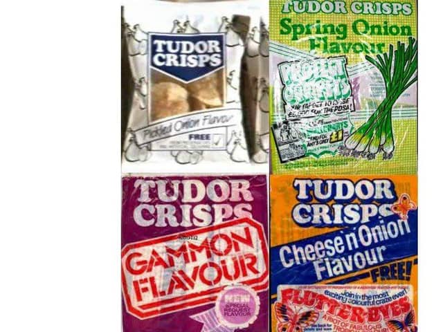 Some of the Tudor Crisps range
