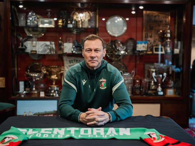 Duncan Ferguson has kicked off life as Glentoran manager by declaring his trophy ambitions. (Photo by Pacemaker Press)