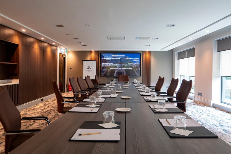 New meeting facilities in the Europa Hotel's business suite. Credit Graham