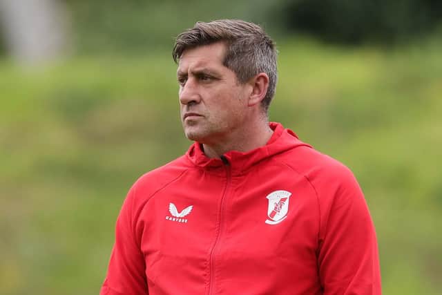 Glentoran manager Declan Devine. (Photo by David Maginnis/Pacemaker Press)