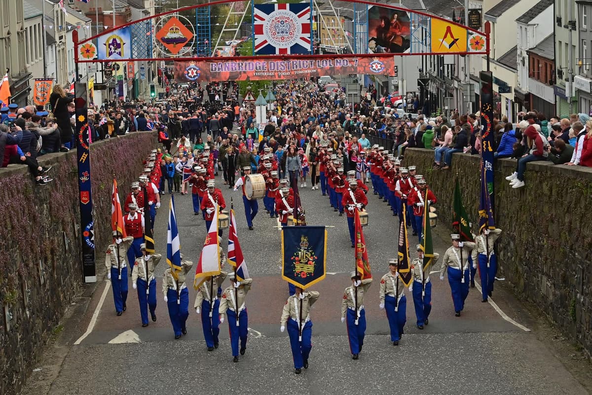 Banner parade takes place in Banbridge to mark coronation of King Charles III