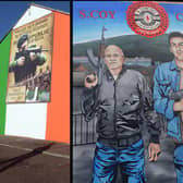 An IRA and UVF mural in Belfast