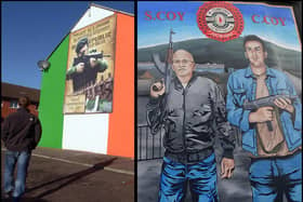 An IRA and UVF mural in Belfast