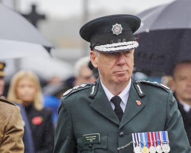 Northern Ireland’s chief constable Jon Boutcher has been pressed over delays in the release of information to inquests into deaths during the Troubles.
Photo: Liam McBurney/PA Wire