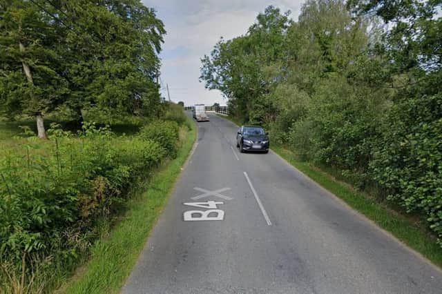 The main Omagh to Carrickmore Road at Drumnakilly - Google image