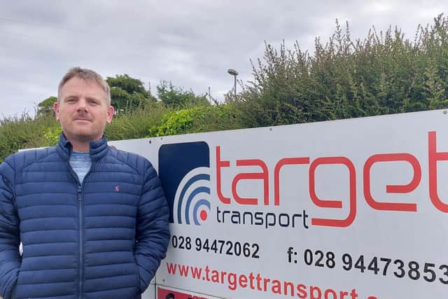 Mark Tait, company director at Target Transport Limited in Randalstown, says some of Northern Ireland's largest employers are excluded from the benefits of the Windsor Framework purely by the size of their turnover.