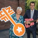 Hospitality Exchange Compere Pamela Ballantine; Ulster Bank Relationship Director Richard Lusty and NIHF President Vicky Green.