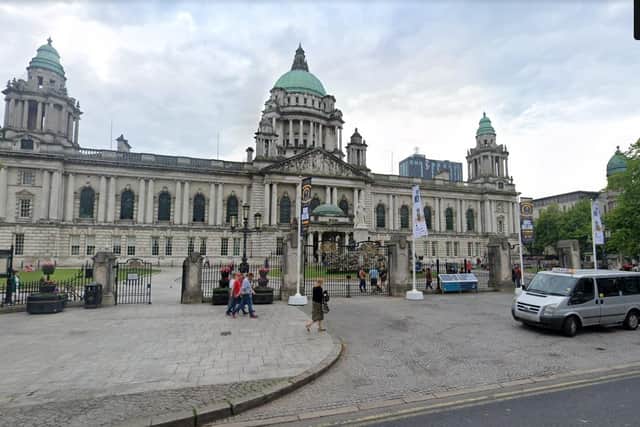 A praying vigil in support of Israel is to take place in front of Belfast City Hall this Sunday.
Photo: Google maps.
