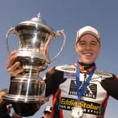Michael Laverty won the Sunflower Trophy a record six times, including four times in a row from 2002-2005. Laverty is pictured with the new trophy and the old one, which he got to keep after his fourth win on the trot in 2005 at Bishopscourt.