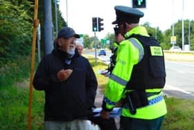 The PSNI asked retired Baptist Pastor Clive Johnston to leave the abortion clinic buffer zone in Coleraine on Sunday 7 July 2024.