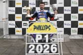 Carl Phillips (Bell Bikesport/B&W Racing BMW) retained the Ulster Superbike title at the David Wood Trophy races at Bishopscourt in Co Down on Sunday. (Photo by Rod Neill/Pacemaker Press)