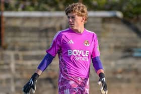 Crusaders have confirmed the signing of Shea Callister on loan from Derry City. (Photo by Crusaders FC)