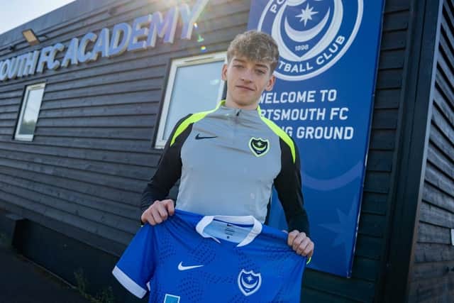 Brandon Downey has joined Portsmouth from Crusaders. (Photo by Portsmouth FC)