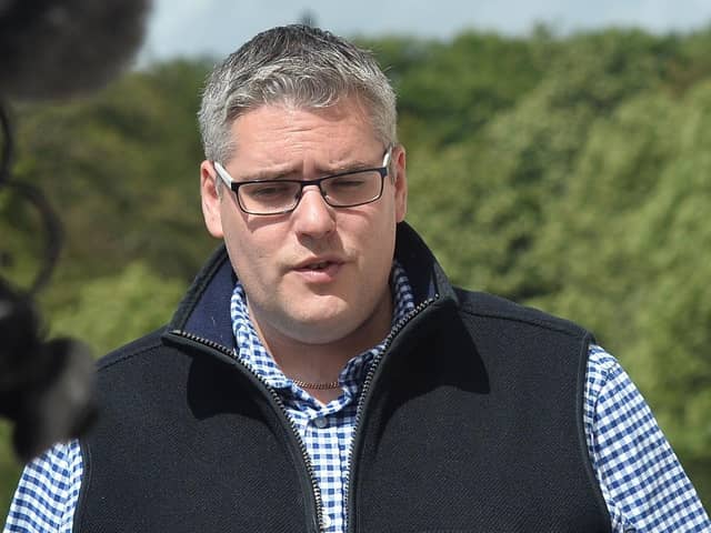 DUP MP Gavin Robinson told the House of Commons that the government was 'gaslighting' Northern Ireland over the budget issue
