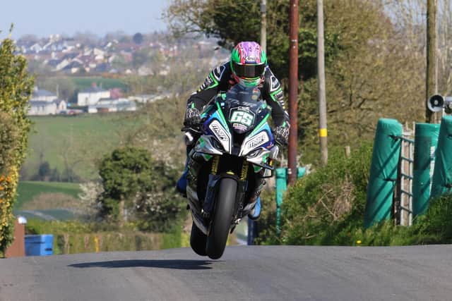 Michael Sweeney on the MJR Racing BMW at the 2023 Cookstown 100