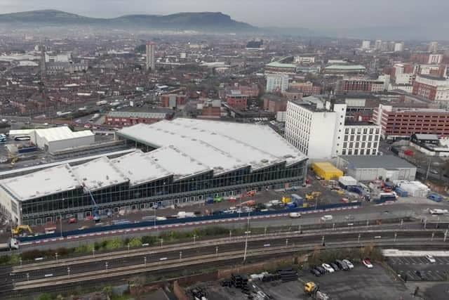 Belfast's new central transport hub. Photo by Translink.