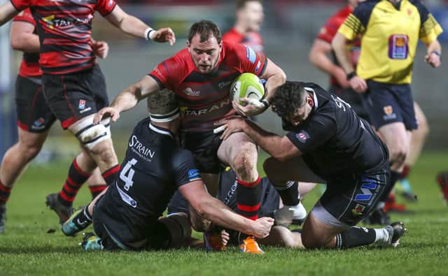 Winger Andrew Willis opened the scoring for Armagh with a fifth-minute try against Banbridge.