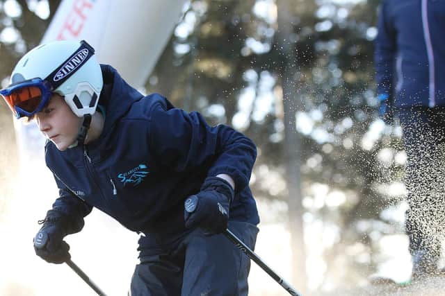 Special Olympics Skiability Special Club athlete pictured during Alpine Skiing training on Sunday