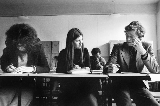 A class at High Storrs School in 1976