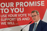 Jeffrey Donaldson lied to his own voters about the Irish Sea border, and the bulk of his party went along with it. Pic: Colm Lenaghan /Pacemaker