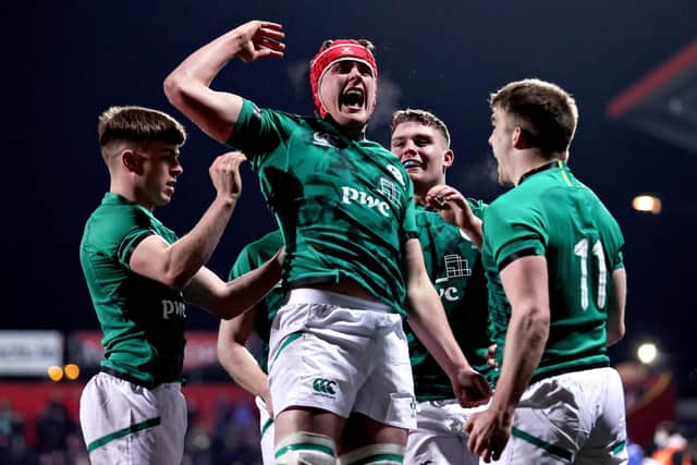 James McNabney won an U20s Grand Slam with Ireland under Ulster coach Richie Murphy