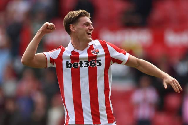 Northern Ireland's Justin Devenny scored twice on his Stoke City debut. (Photo by Nathan Stirk/Getty Images)