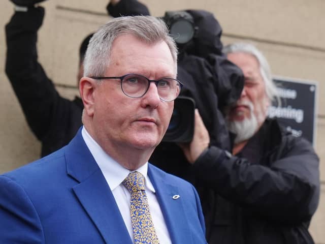 Former Democratic Unionist Party (DUP) leader Sir Jeffrey Donaldson was convicted at Newry Crown Court of 18 historical sexual offences against two women when they were children